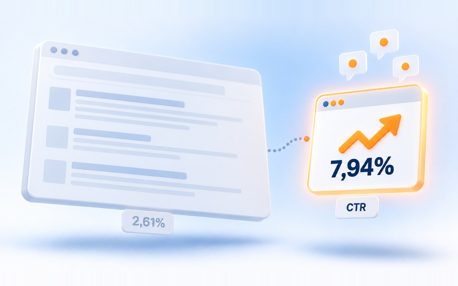 CTR-ul din Bing față de Google: o fereastră de căutare mică dar aprinsă, lângă una mare și stinsă